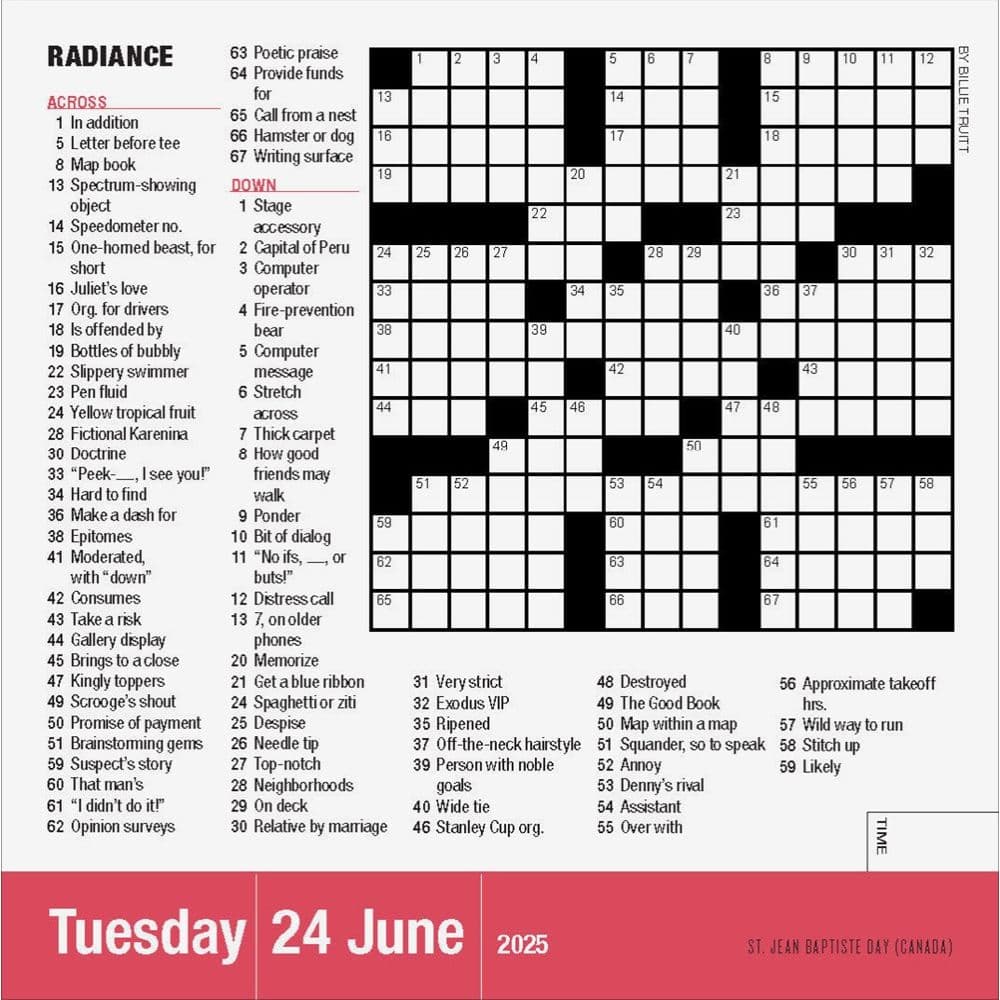 Mensa Crossword 2025 Desk Calendar Third Alternate Image width="1000" height="1000"