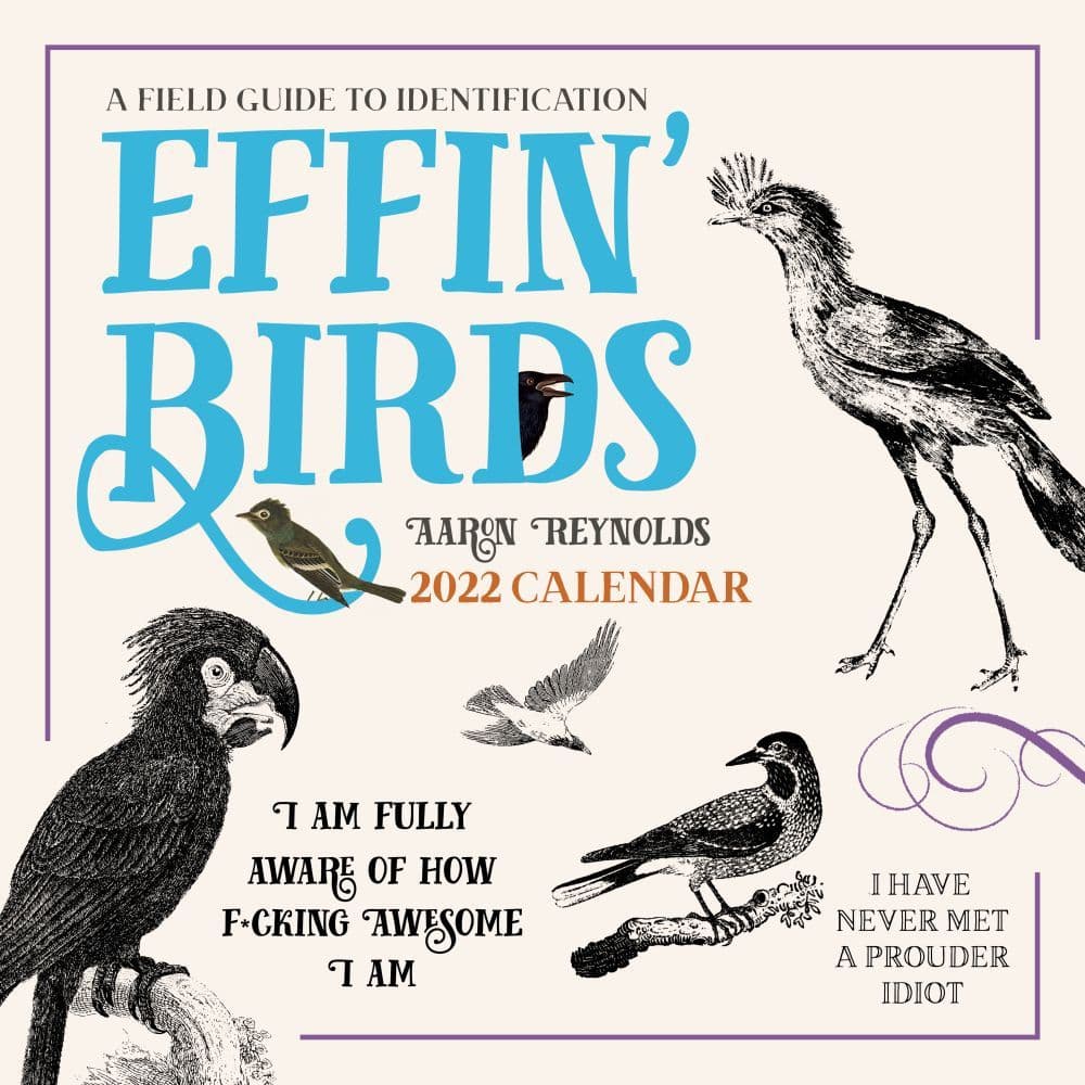 Effin Birds 2022 Wall Calendar