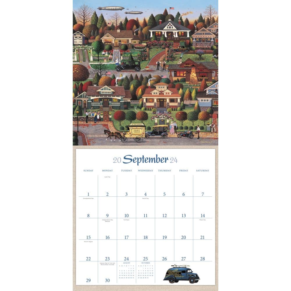 Wysocki Americana Mead 2024 Wall Calendar