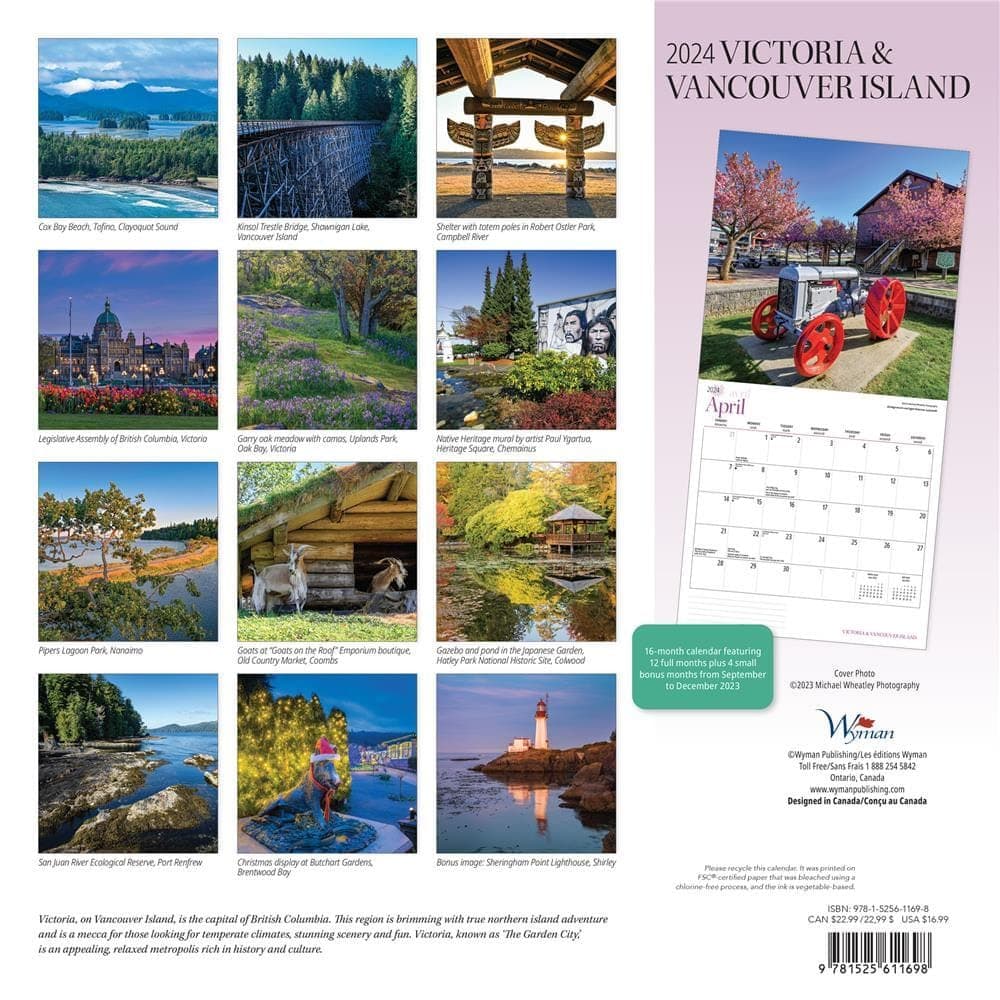 Victoria &amp; Vancouver Island 2024 Wall Calendar First Alternate Image width=&quot;1000&quot; height=&quot;1000&quot;