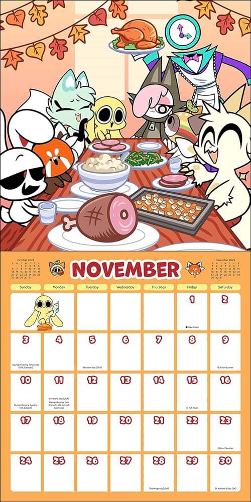 Chikn Nuggit 2024 Wall Calendar Fourth Alternate Image width=&quot;1000&quot; height=&quot;1000&quot;