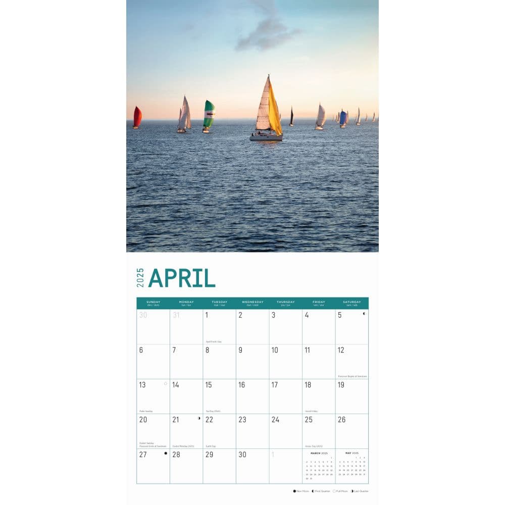 Sailing 2025 Wall Calendar Second Alternate Image width="1000" height="1000"