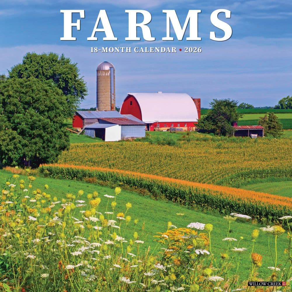 Farms and Barns 2026 Wall Calendar  Main Image