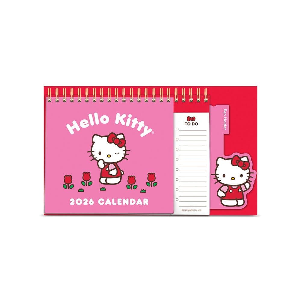 Hello Kitty Playful Pink 2026 Easel Desk Calendar Second Alternate Image
