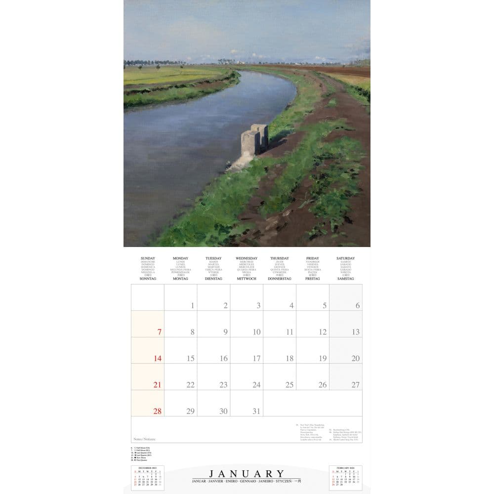 Caillebotte 2024 Wall Calendar Second Alternate Image width=&quot;1000&quot; height=&quot;1000&quot;