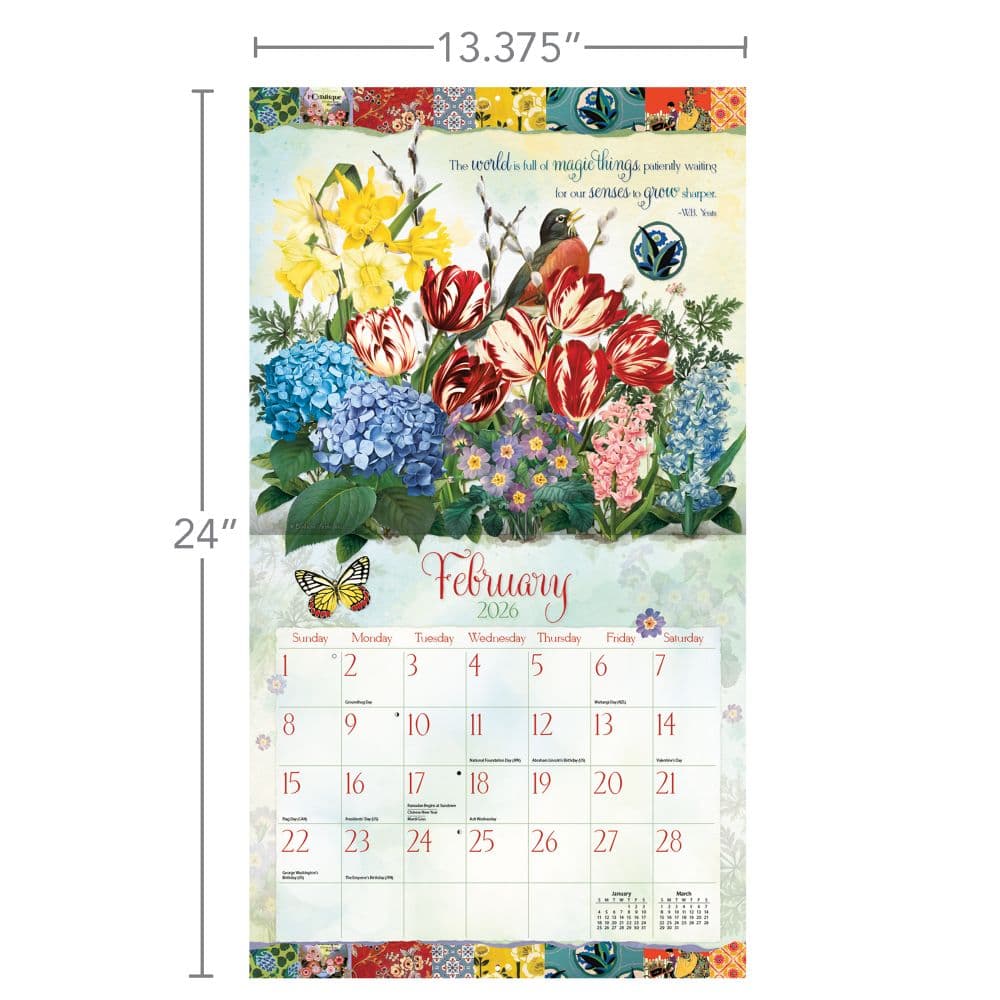Garden Botanicals 2026 Wall Calendar by Barbara Anderson_ALT6