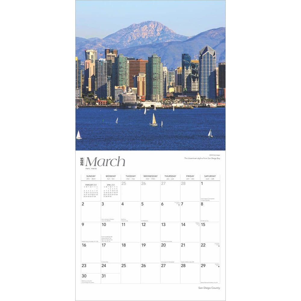 San Diego 2025 Wall Calendar Second Alternate Image