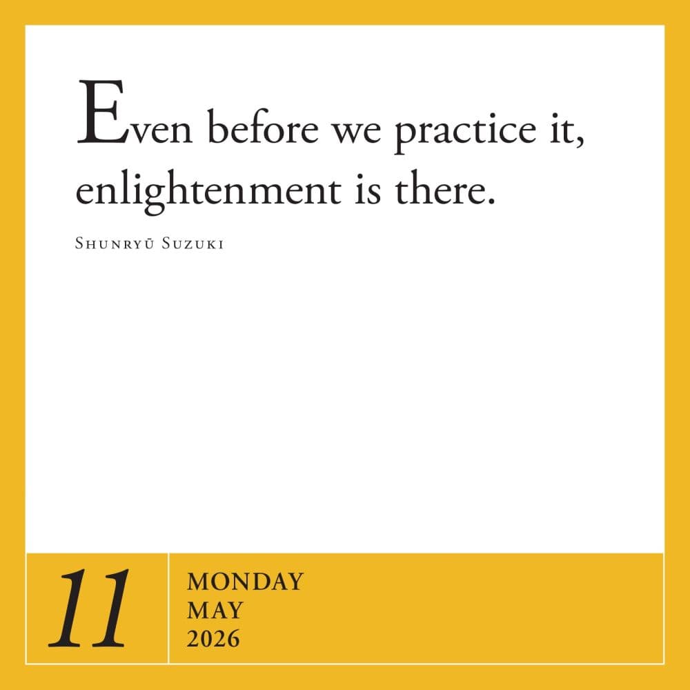 Zen 2026 Desk Calendar Second Alternate Image