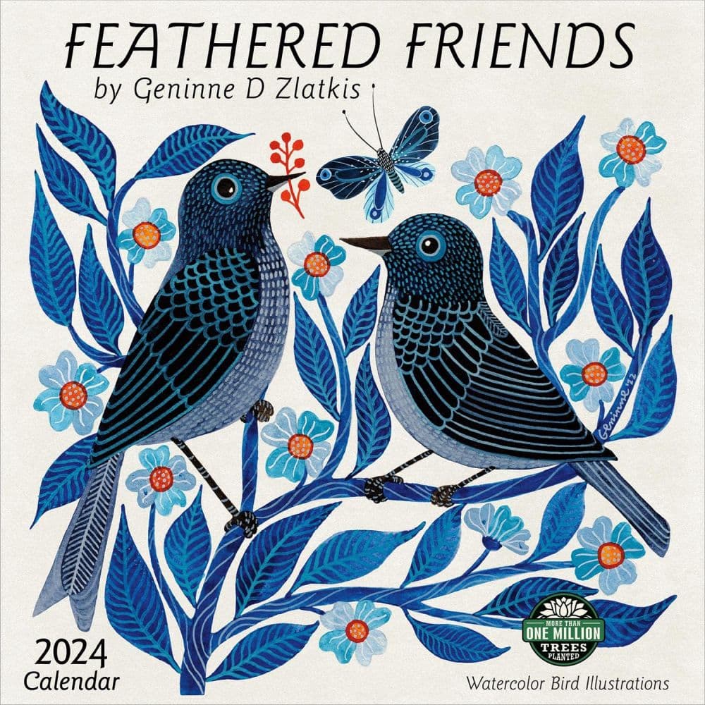 Feather Friends 2024 Wall Calendar Main