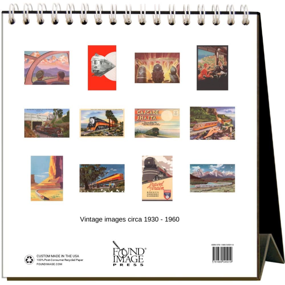 Railroad 2025 Easel Desk Calendar