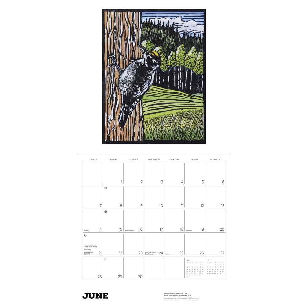 Birds 2026 Wall Calendar by Molly Hashimoto Seventh Alternate Image