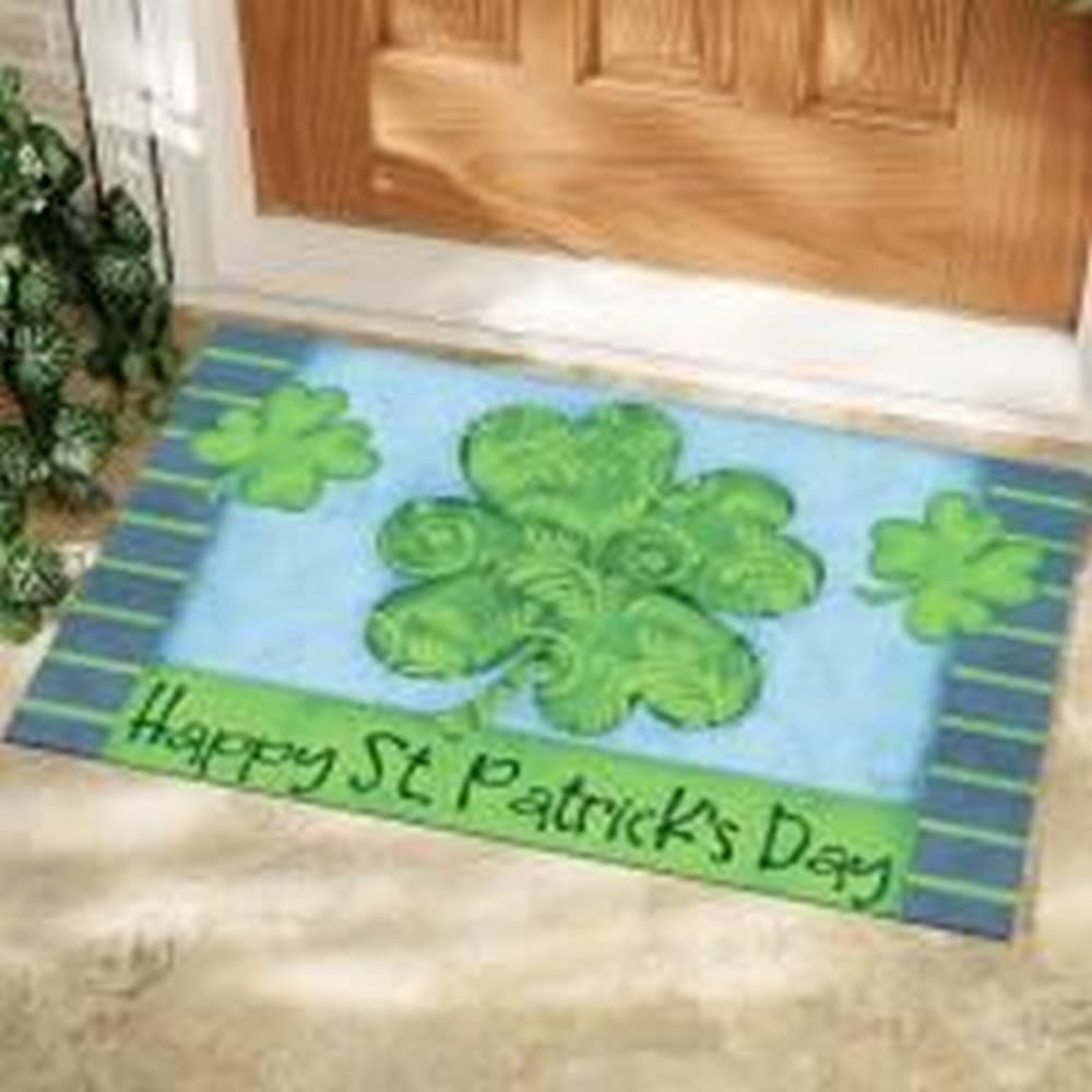 St. Patricks Day Door Mat by Joy Hall Alternate Image 1