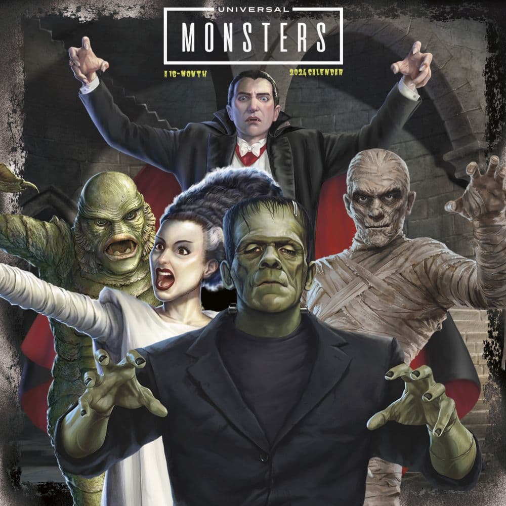 Universal Monsters 2025 Wall Calendar