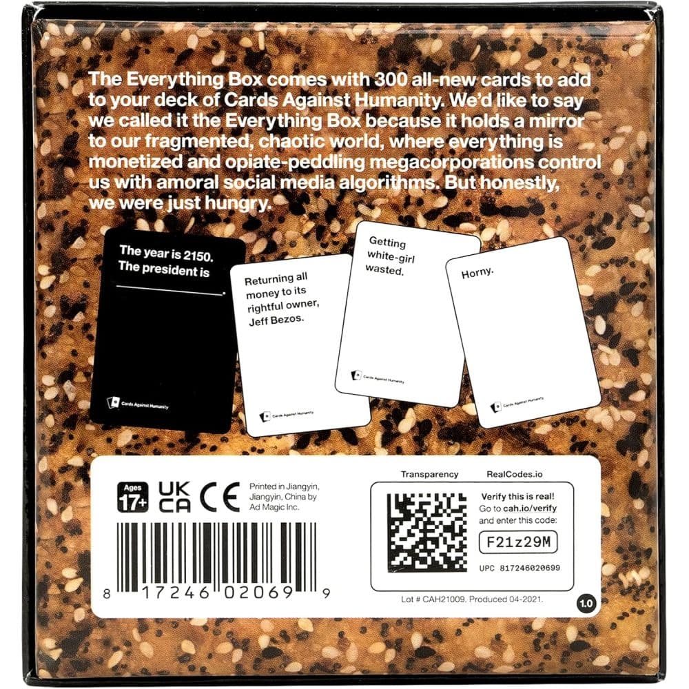 Cards Against Humanity Everything Box Expansion Pack First Alternate Image