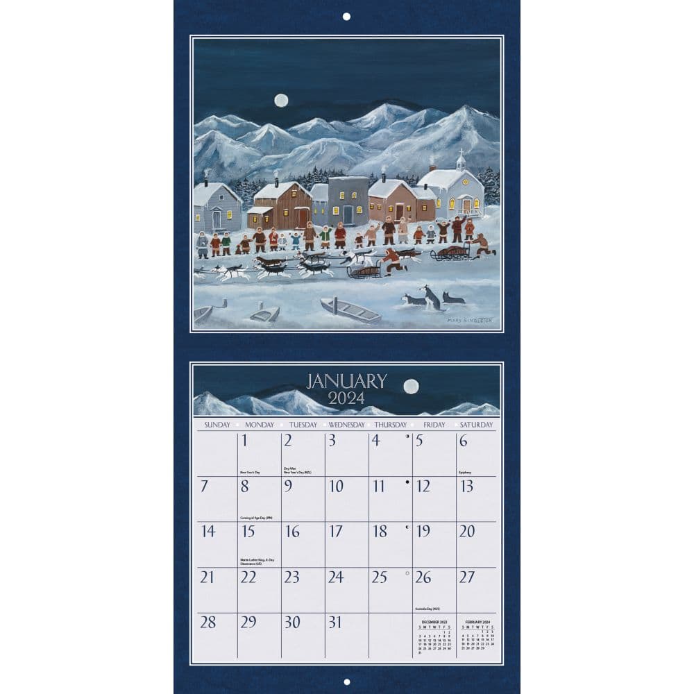 Folk Life 2024 Wall Calendar