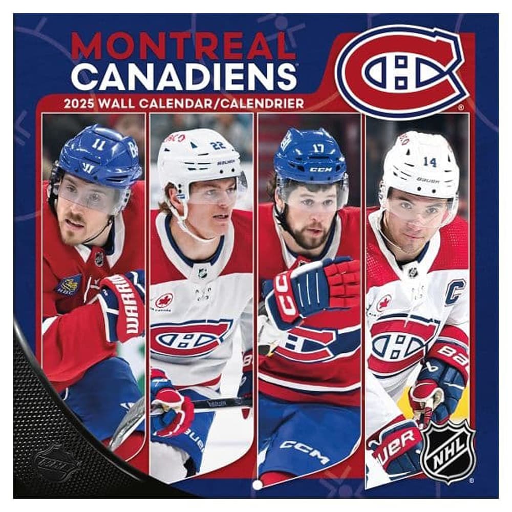 NHL Montreal Canadiens 2025 Mini Wall Calendar Main Product Image