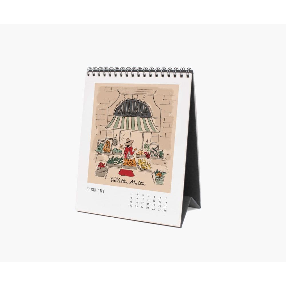 Travel Sketchbook 2026 Easel Desk Calendar Second Alternate Image