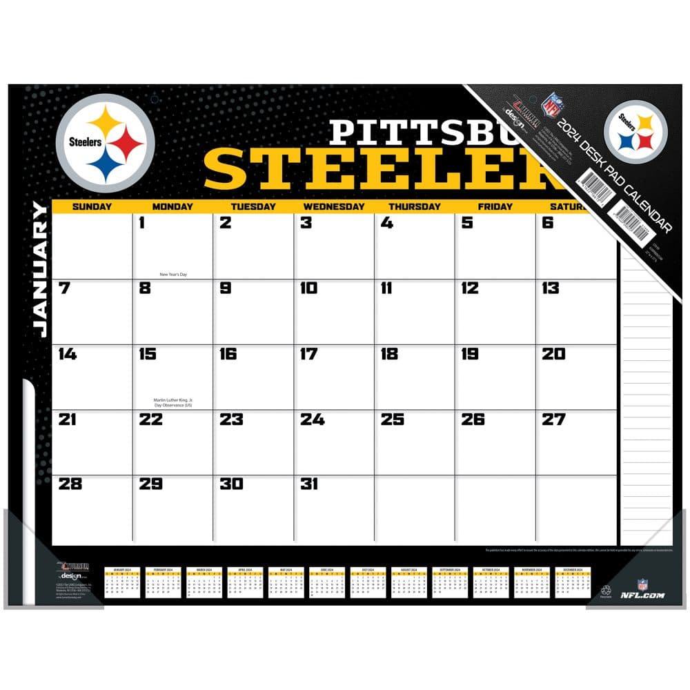 NFL Pittsburgh Steelers 2024 Desk PadMain
