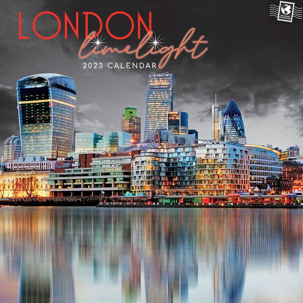 The Gifted Stationery Co Ltd London Limelight 2023 Wall Calendar