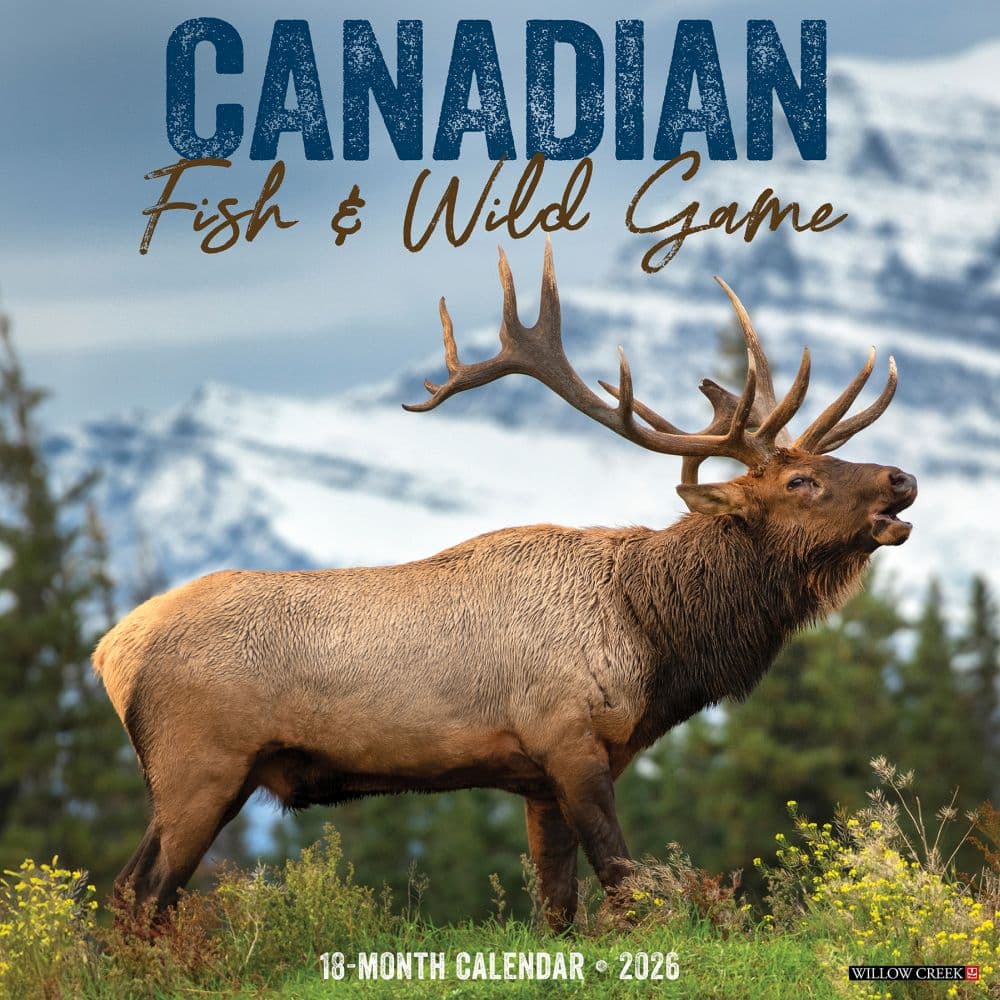 Canadian Fish and Wild Game 2026 Wall Calendar Main Image