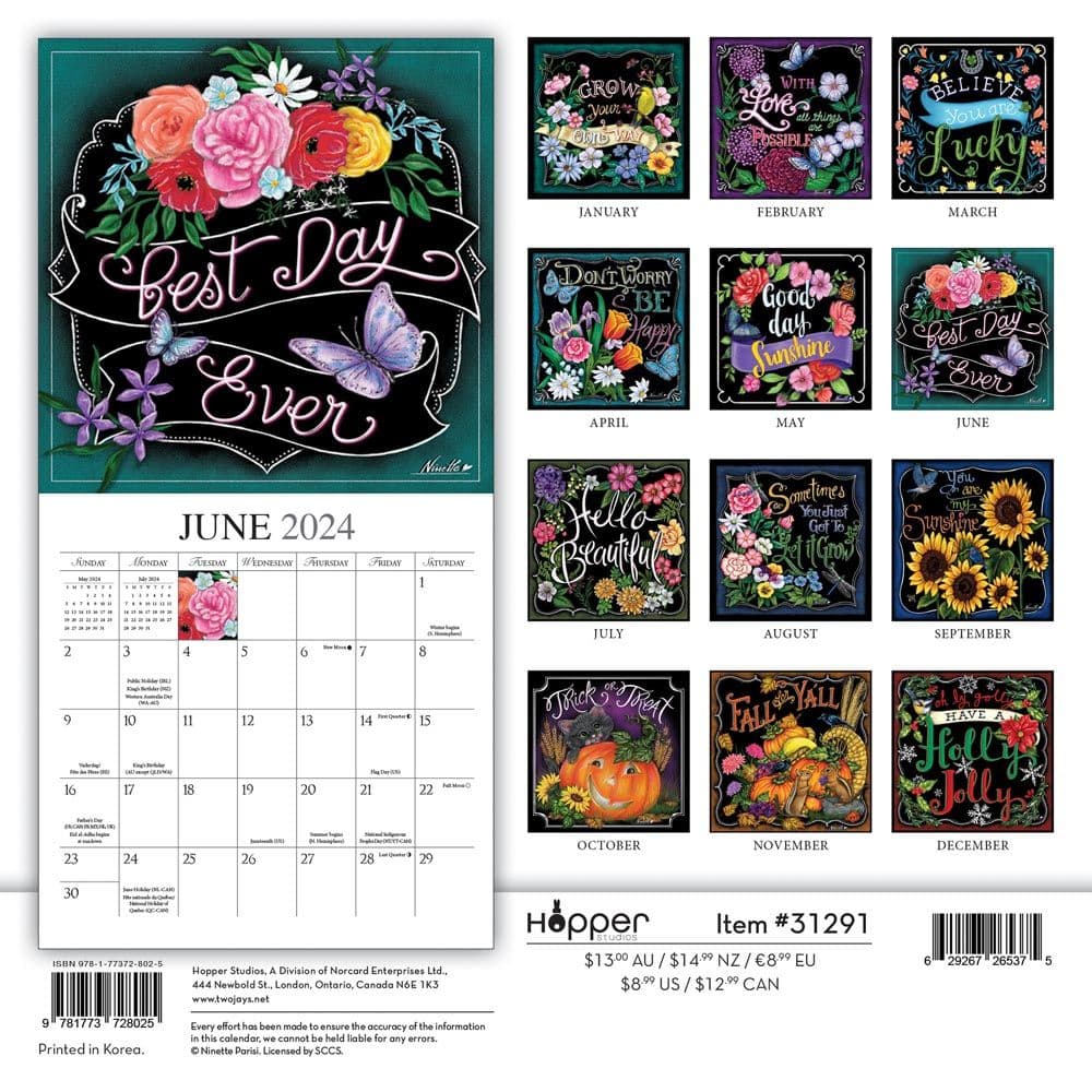 Grow Your Own Way 2024 Mini Wall Calendar First Alternate Image width=&quot;1000&quot; height=&quot;1000&quot;