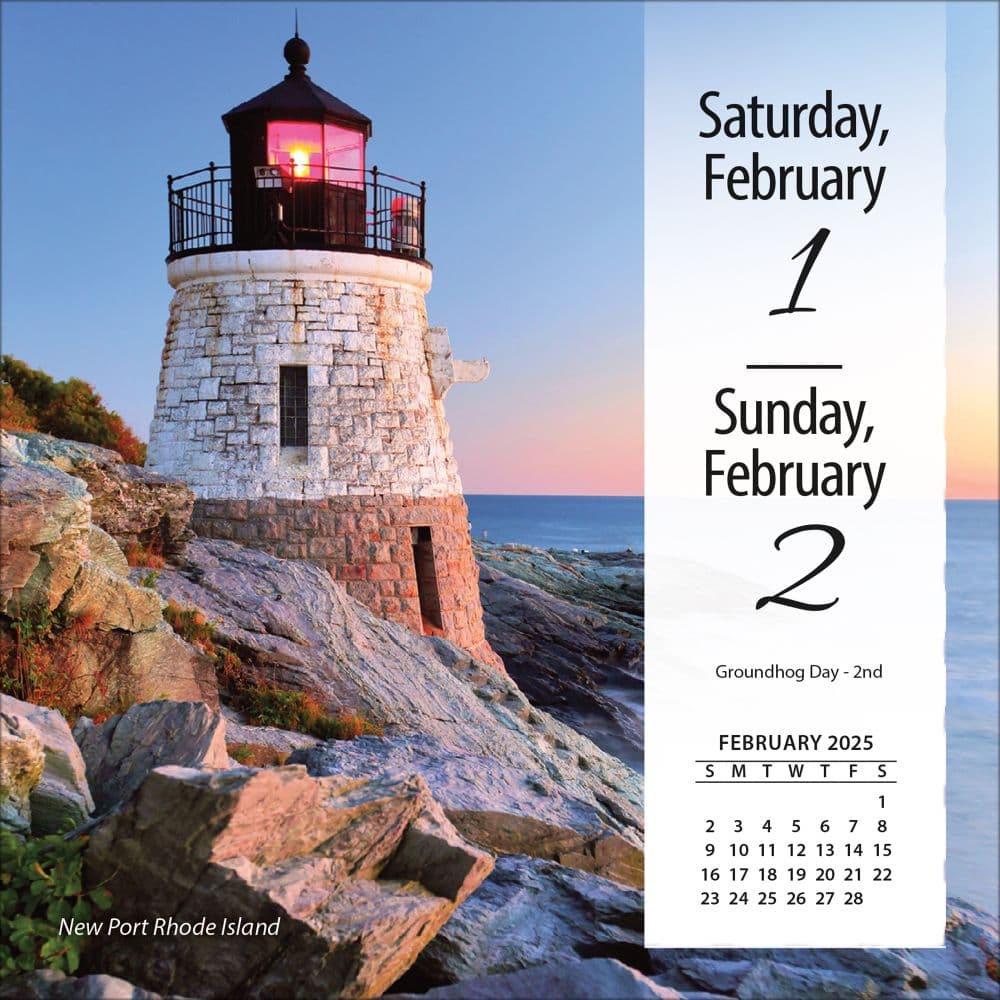 Lighthouses 2025 Desk Calendar Second Alternate Image