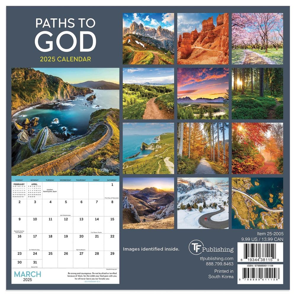 Paths to God 2025 Mini Wall Calendar First Alternate Image width=&quot;1000&quot; height=&quot;1000&quot;