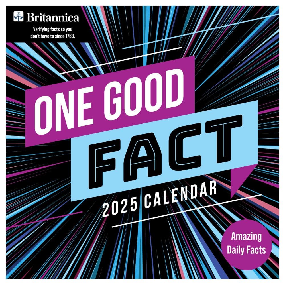 One Good Fact 2025 Wall Calendar front cover