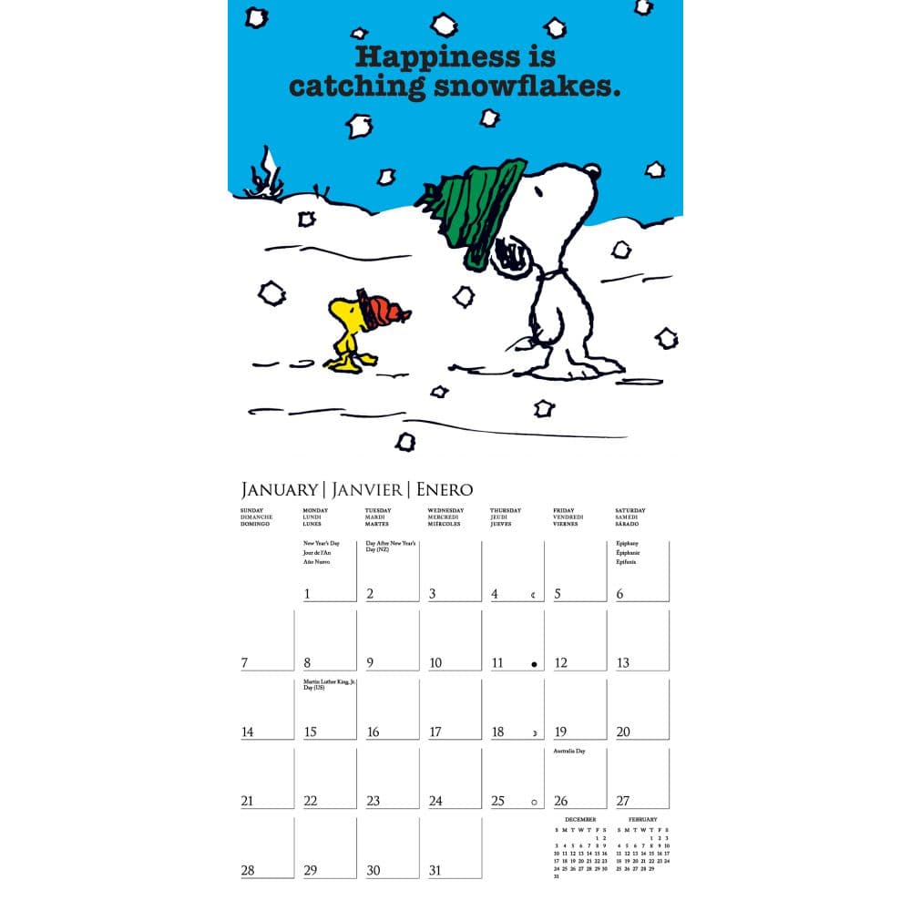 Peanuts Happiness Is 2024 Mini Wall Calendar