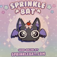image Sprinkle Bat Enamel Pin Main Product Image