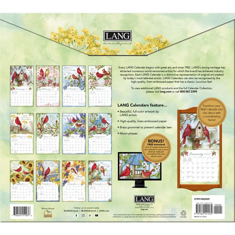 Year of Remembrance 2027 Wall Calendar by Susan Winget First Alternate Image