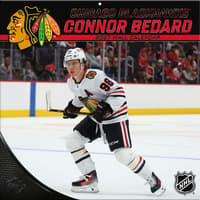 image NHL Chicago Blackhawks Connor Bedard 2027 Wall Calendar