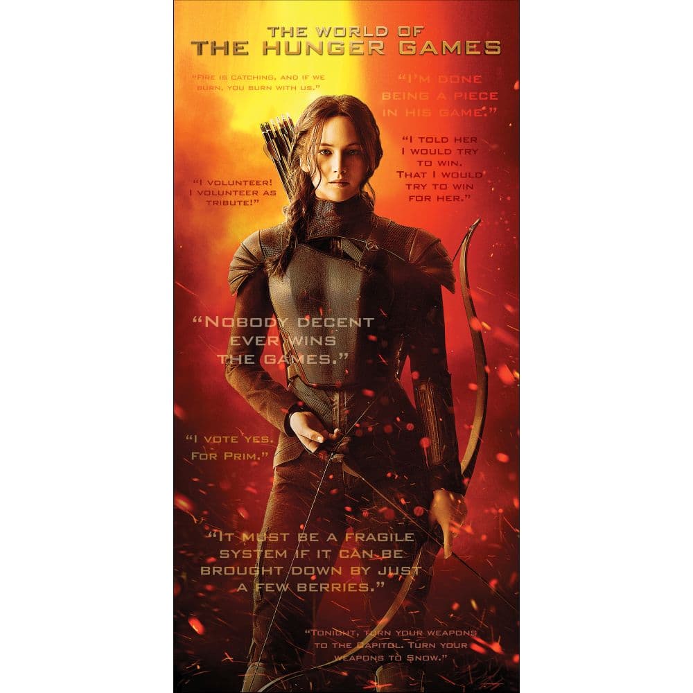 Hunger Games 2027 Wall Calendar Third Alternate Image