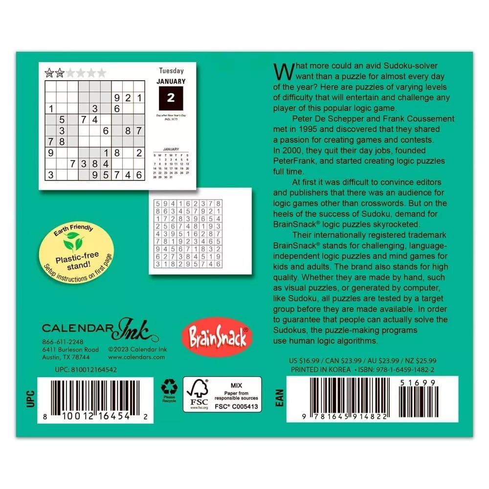 Sudoku 2024 Desk Calendar First Alternate Image width=&quot;1000&quot; height=&quot;1000&quot;
