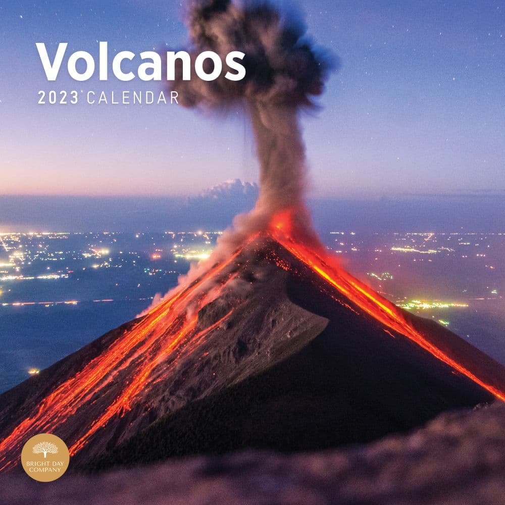 Bright Day Calendars Volcanoes 2023 Wall Calendar