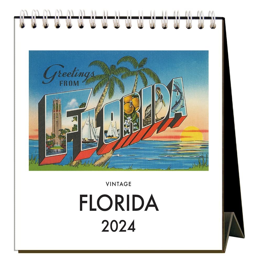 Florida 2024 Easel Desk Calendar Main Product Image width=&quot;1000&quot; height=&quot;1000&quot;