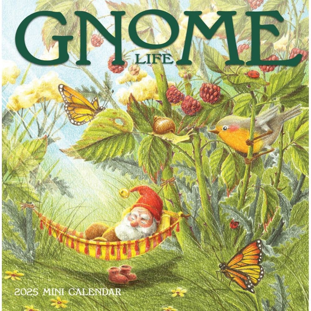 Gnome Life 2025 Mini Wall Calendar