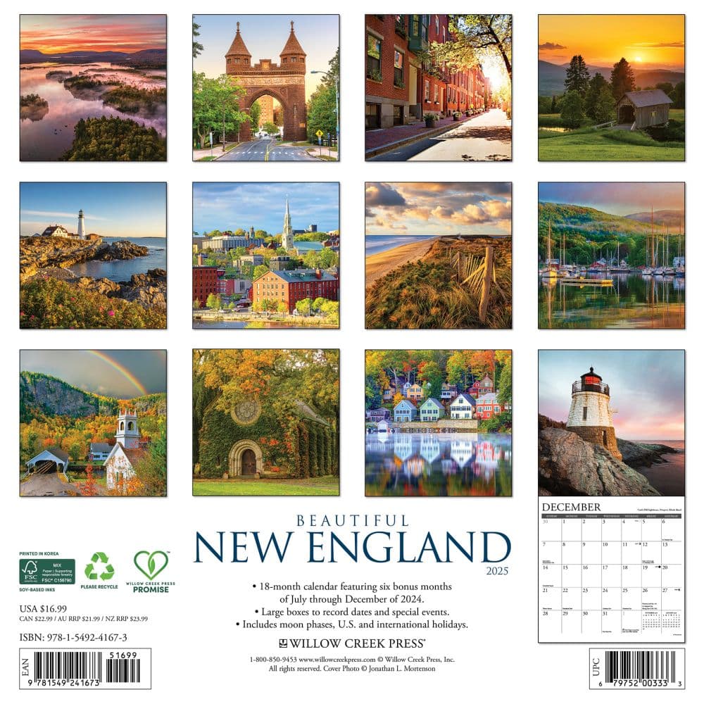 New England Beautiful 2025 Wall Calendar First Alternate Image width=&quot;1000&quot; height=&quot;1000&quot;