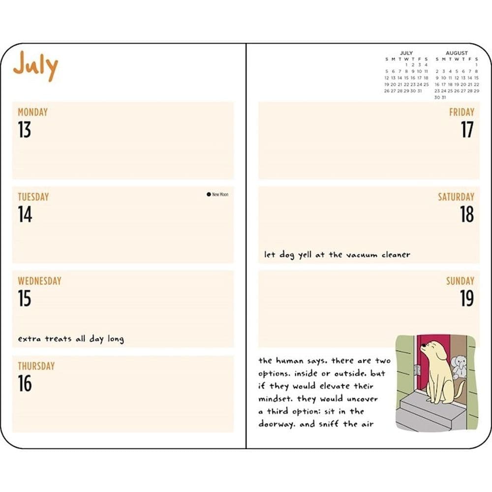 Thoughts of Dog 16 Month Weekly 2026 Planner Fourth Alternate Image