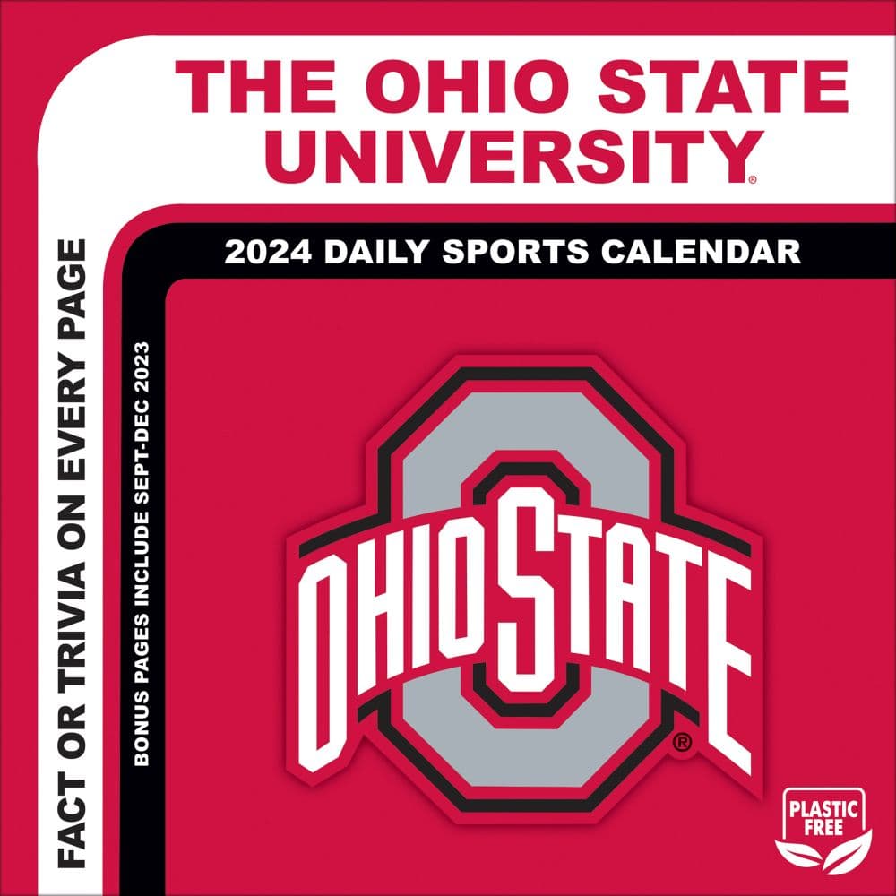 COL Ohio State Buckeyes 2024 Desk Calendar Main Product Image width=&quot;1000&quot; height=&quot;1000&quot;