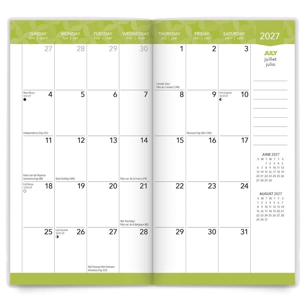 Floral Fireworks 2027 2 Year Pocket Planner Third Alternate Image