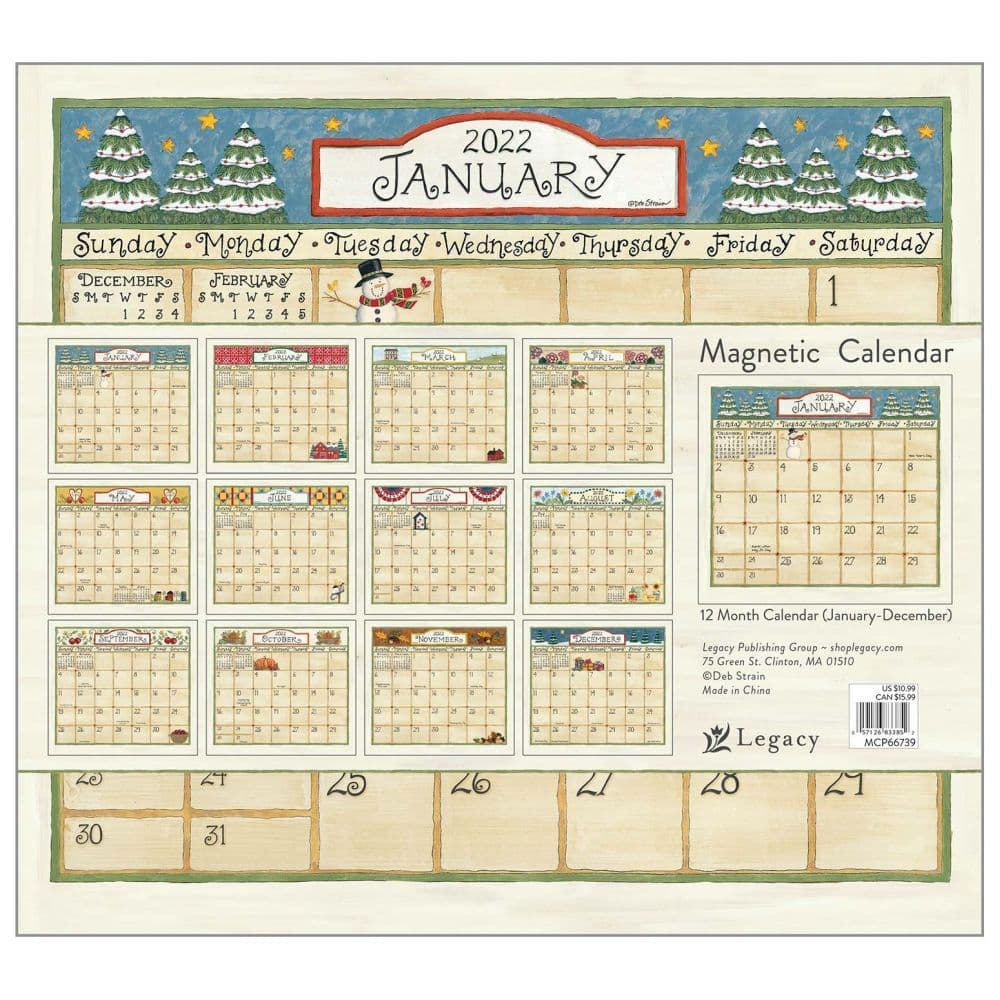 Coming Home Strain 2022 Magnetic Calendar Calendars Com