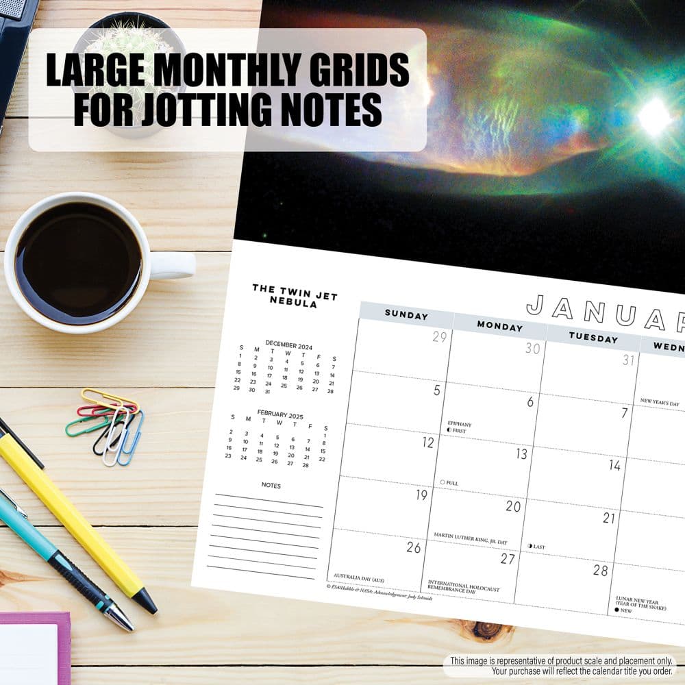 Astronomy Panoramic 2025 Wall Calendar Fourth Alternate Image width="1000" height="1000"