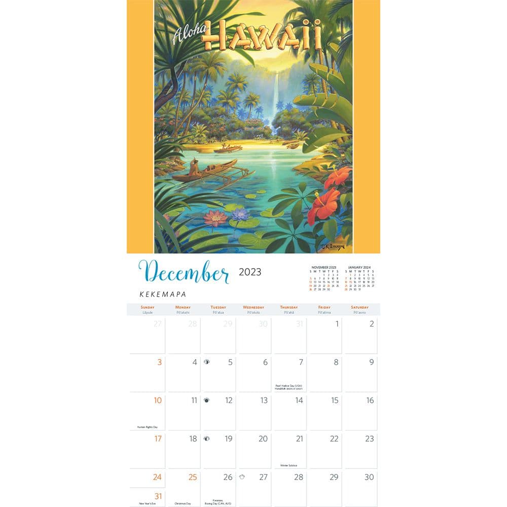 Hawaii 2023 Wall Calendar - Calendars.com