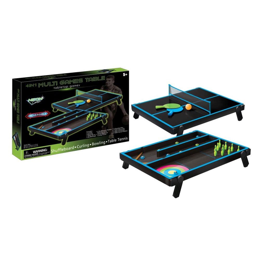 Tabletop Neon 4 in 1 Games 1