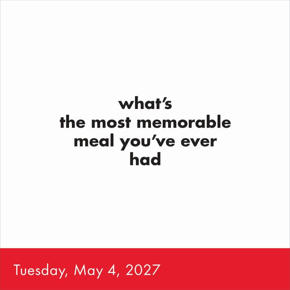 Table Topics Question A Day 2027 Page-A-Day Desk Calendar Third Alternate Image