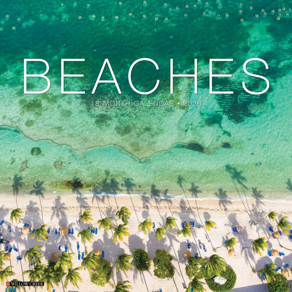 Beaches 2026 Wall Calendar   Main Image