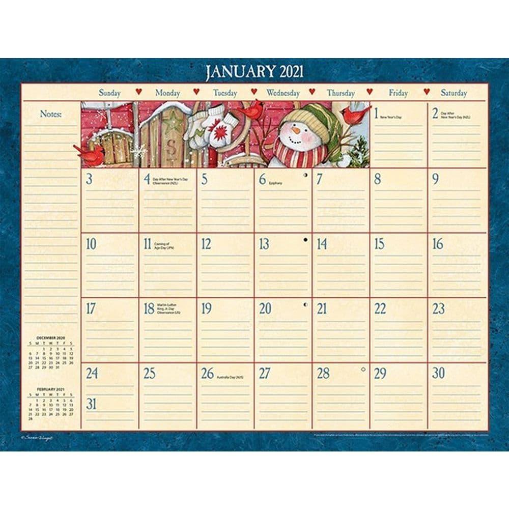 Heart & Home Desk Pad by Susan Winget