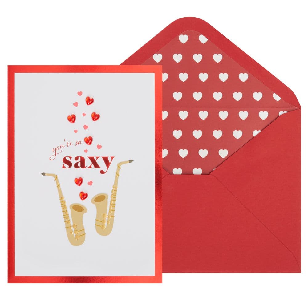 So Saxy Saxophone Valentine's Day Card