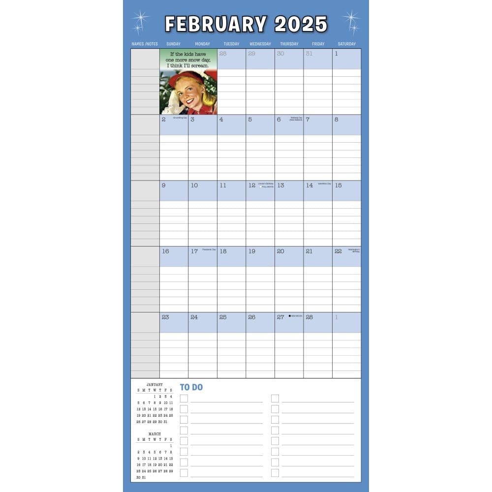Retro Mama 17 Month 2025 Family Calendar Third Alternate Image width=&quot;1000&quot; height=&quot;1000&quot;